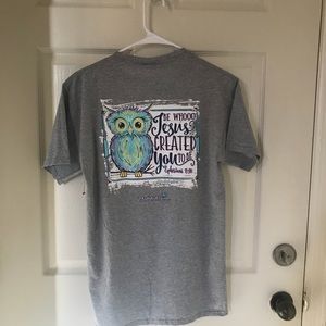 Cherished Girl Grey T-Shirt Owl